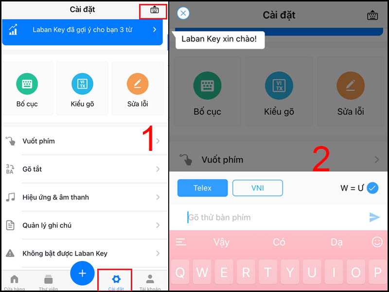 Điều chỉnh k&iacute;ch cỡ b&agrave;n ph&iacute;m